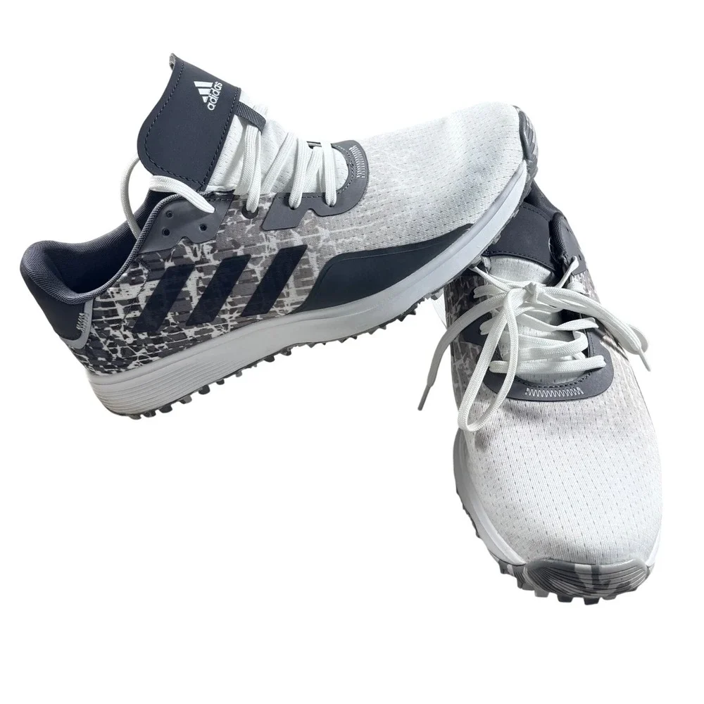 Adidas S2G SL Spikeless Golf Shoes White Grey Black GV9792 Mens Size 11